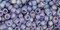 Toho 8/0 Round Japanese Seed Bead, TR8-166DF, Transparent AB Frost Light Tanzanite